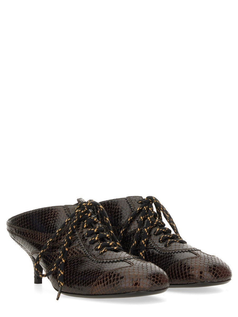 LEATHER SLIP-ON MULES