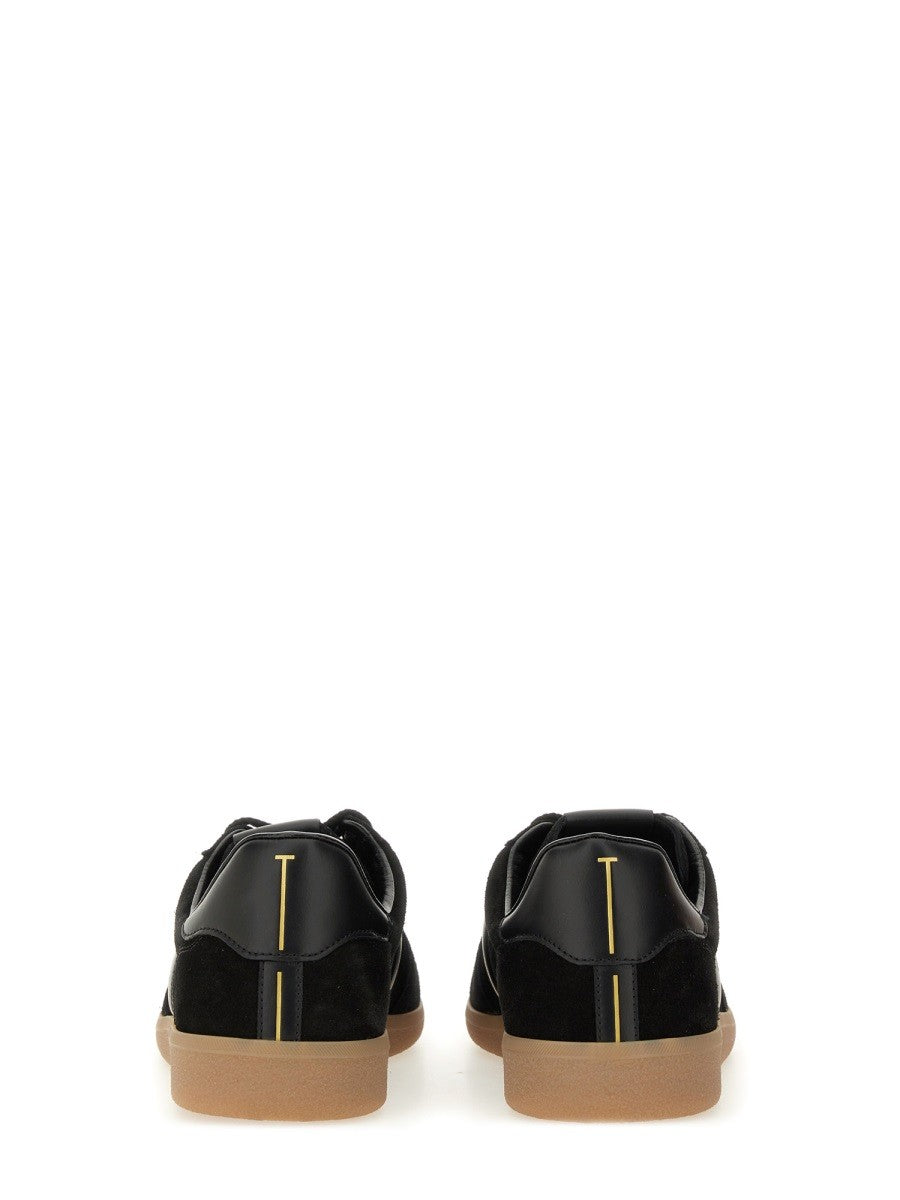 LEATHER SNEAKER WITH LOGO