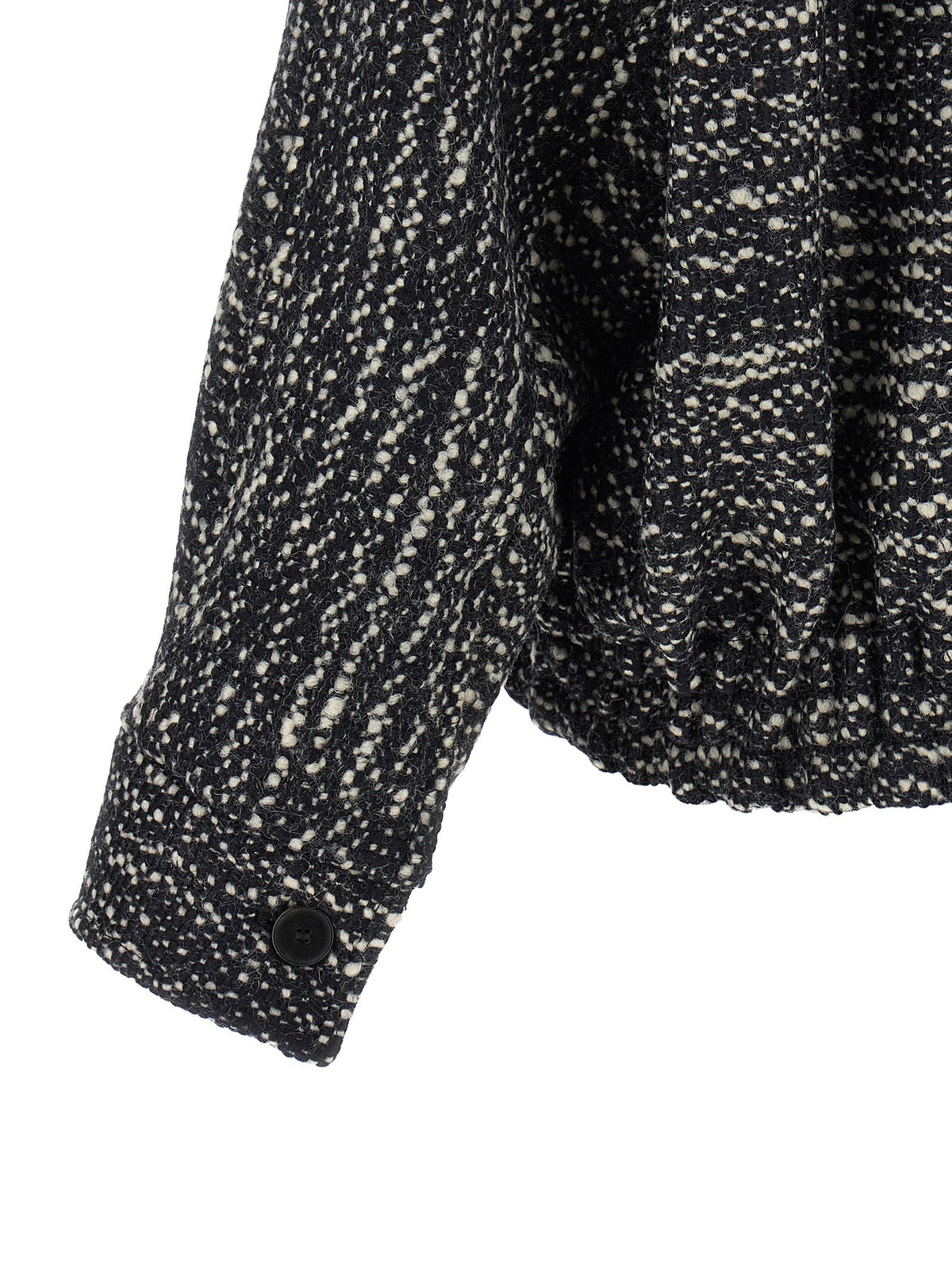 'Lee' bouclé wool bomber jacket