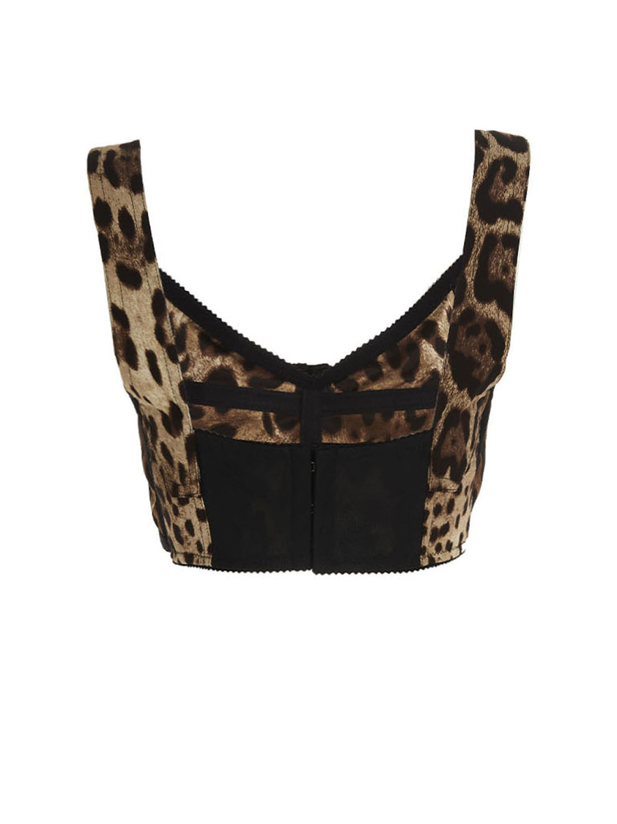 Leopard bustier top