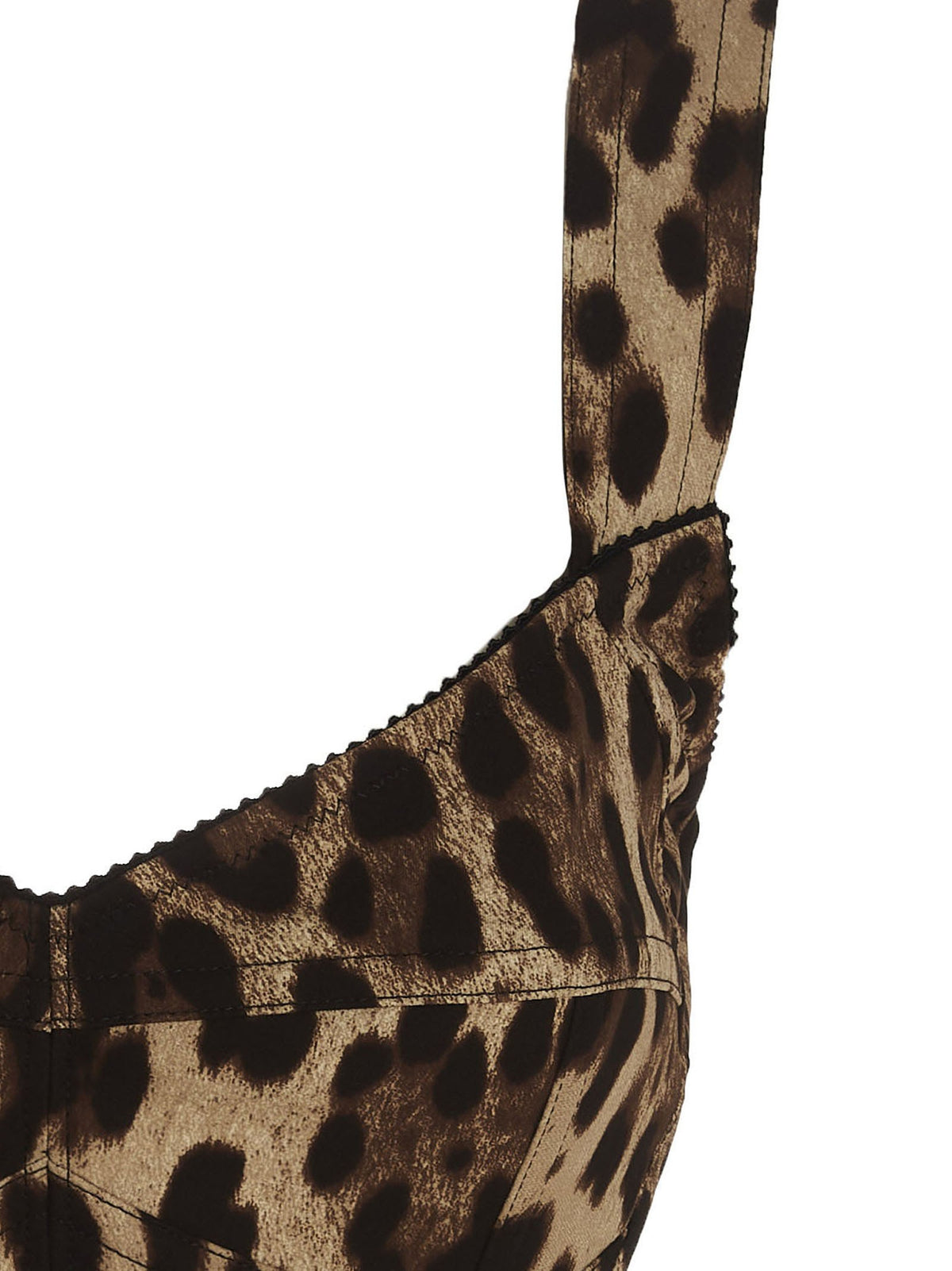 Leopard bustier top