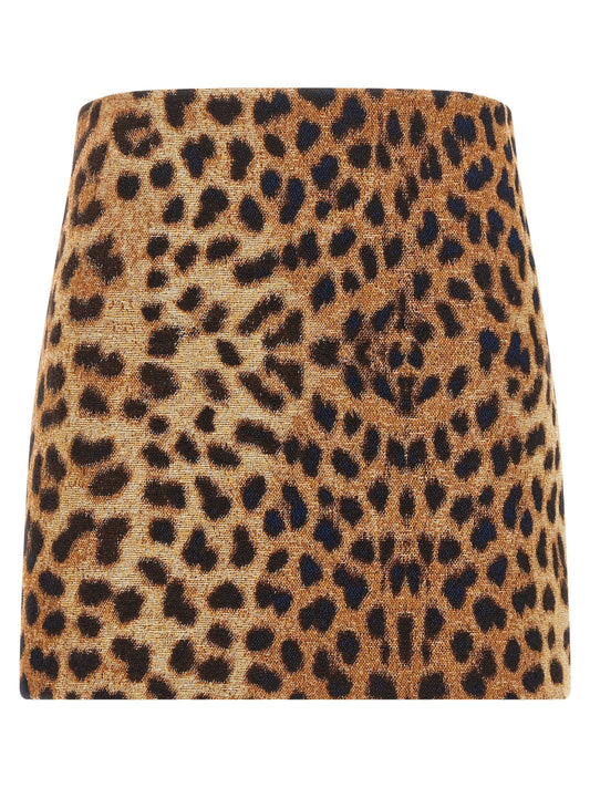 'Leopard' mini skirt