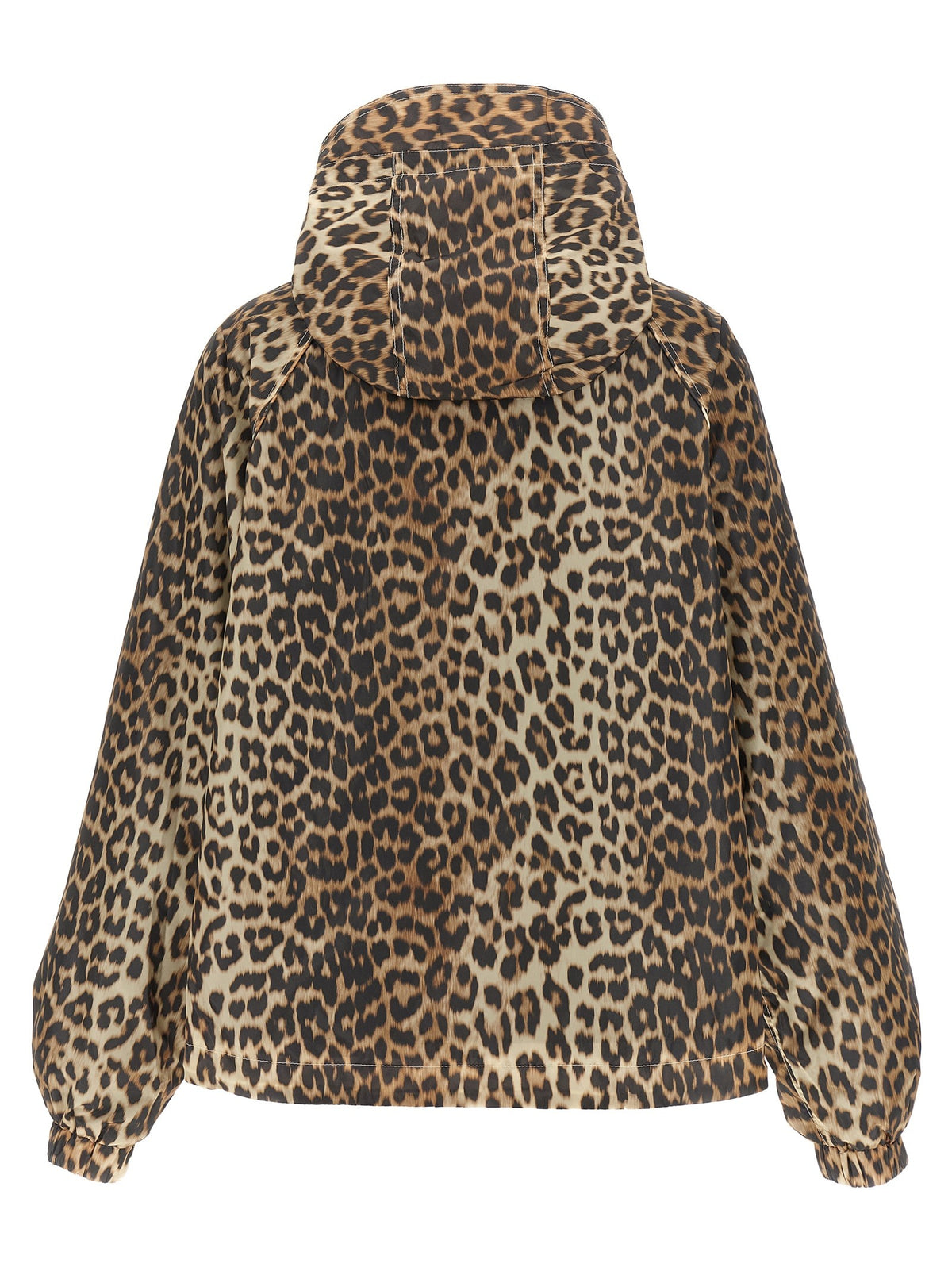 'Leopard Print Nylon' windbreaker