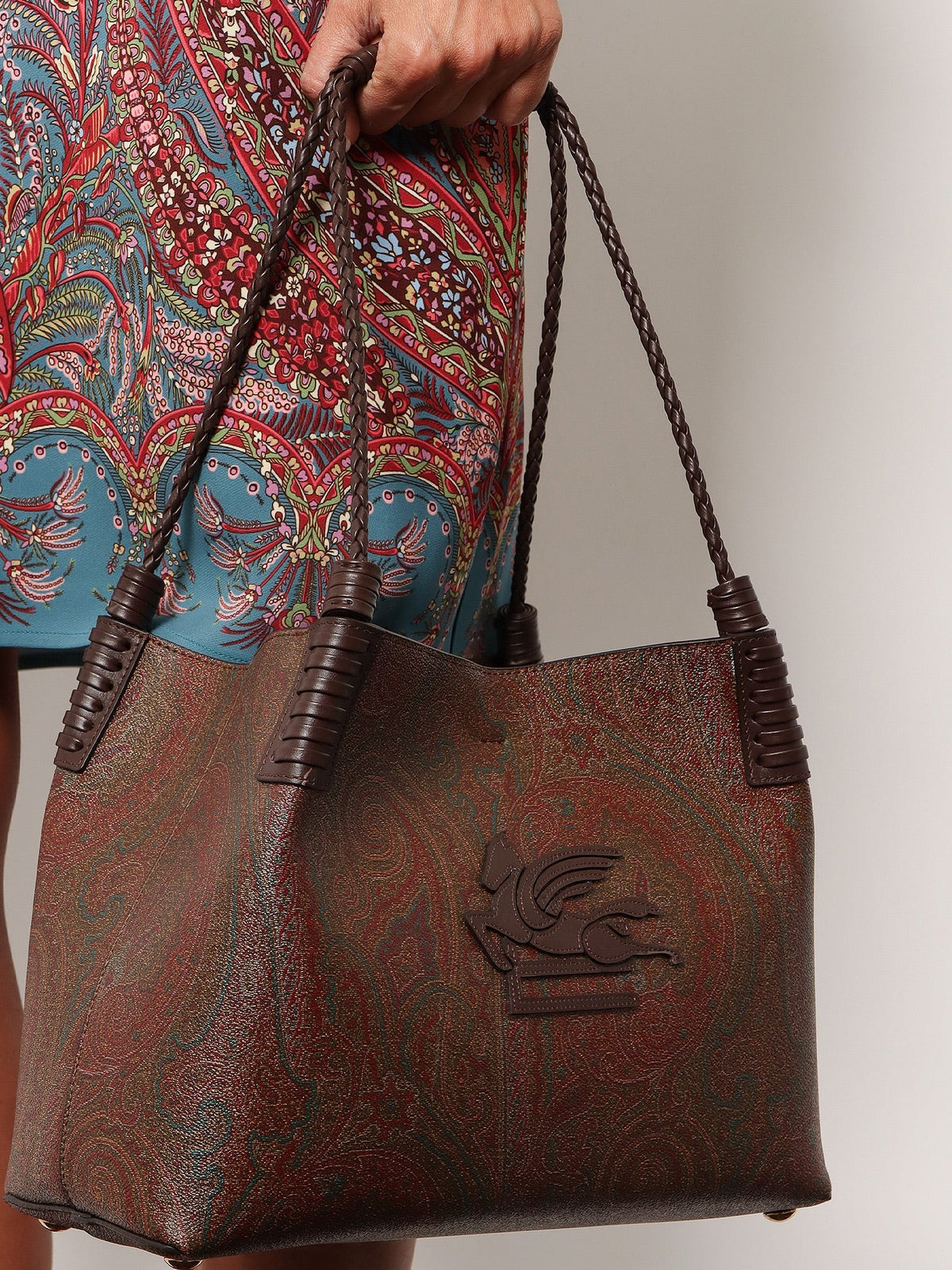 Libra M Arnica Paisley fabric shopping bag