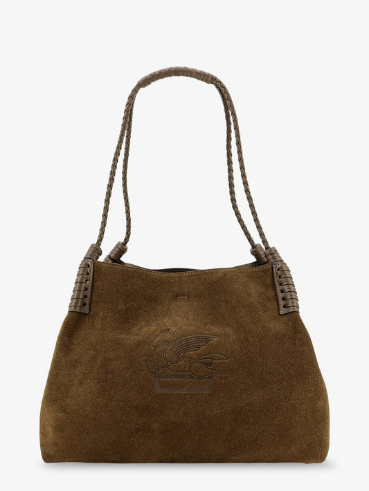 Libra S Arnica suede shopping bag
