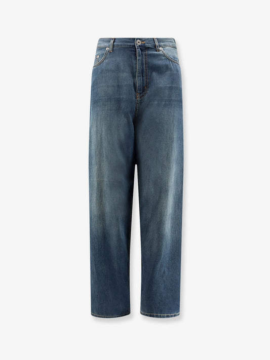 Light Denim Jeans with Vintage effect