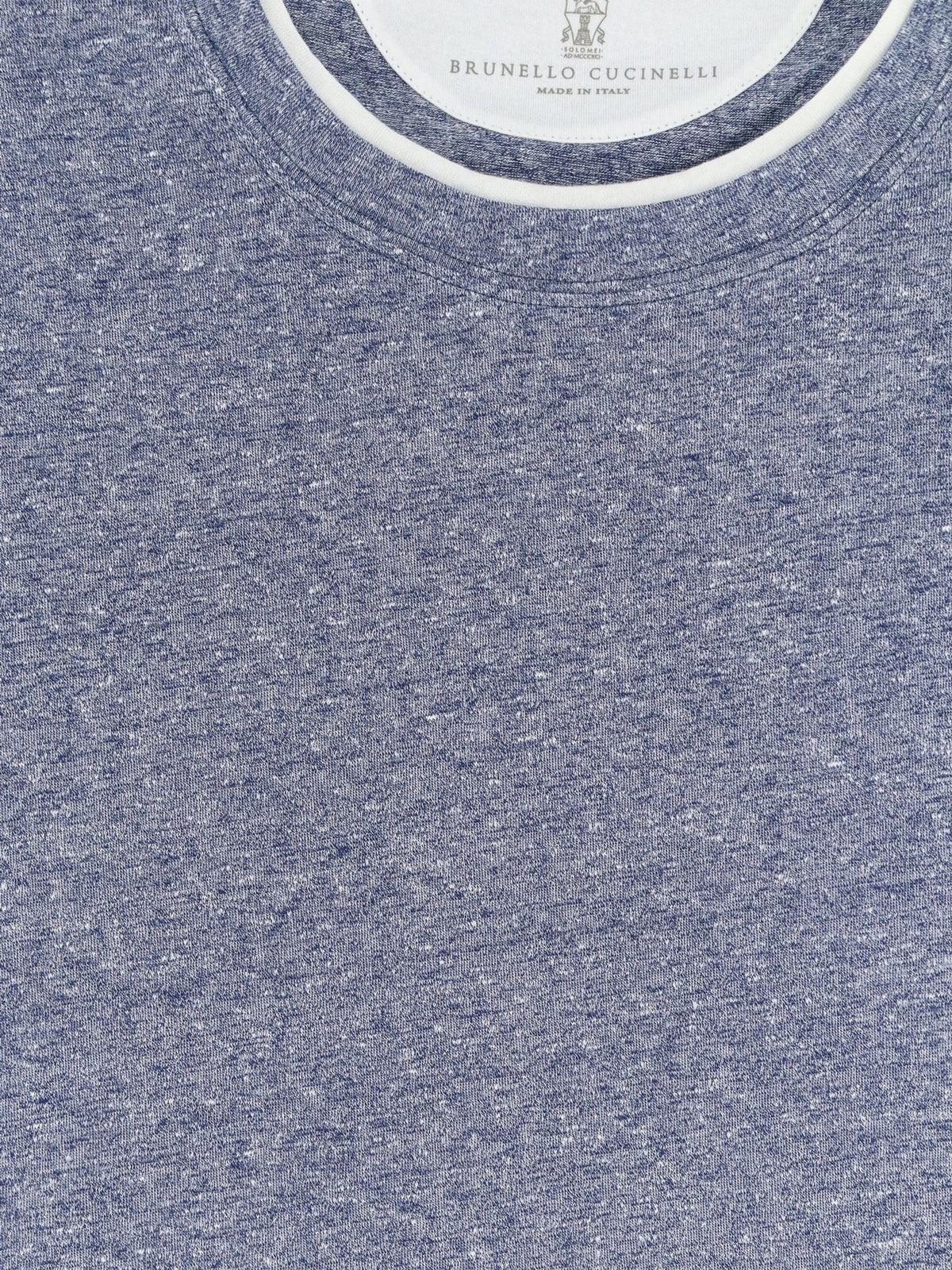 Linen and cotton blend T-shirt