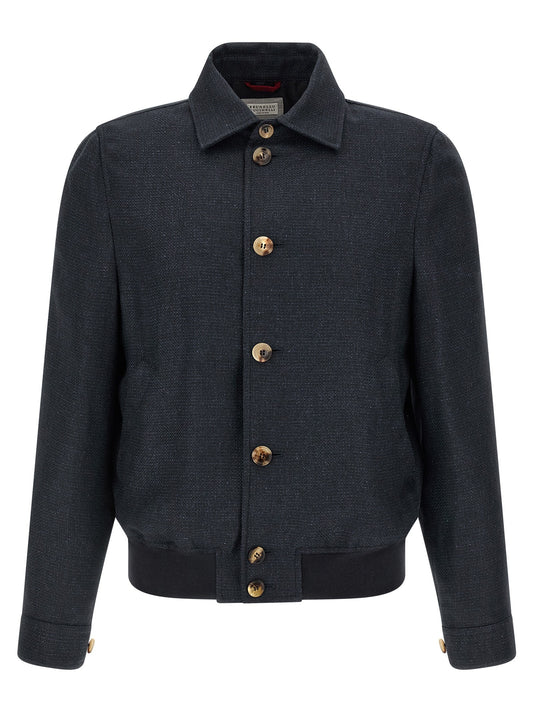 Linen blend jacket