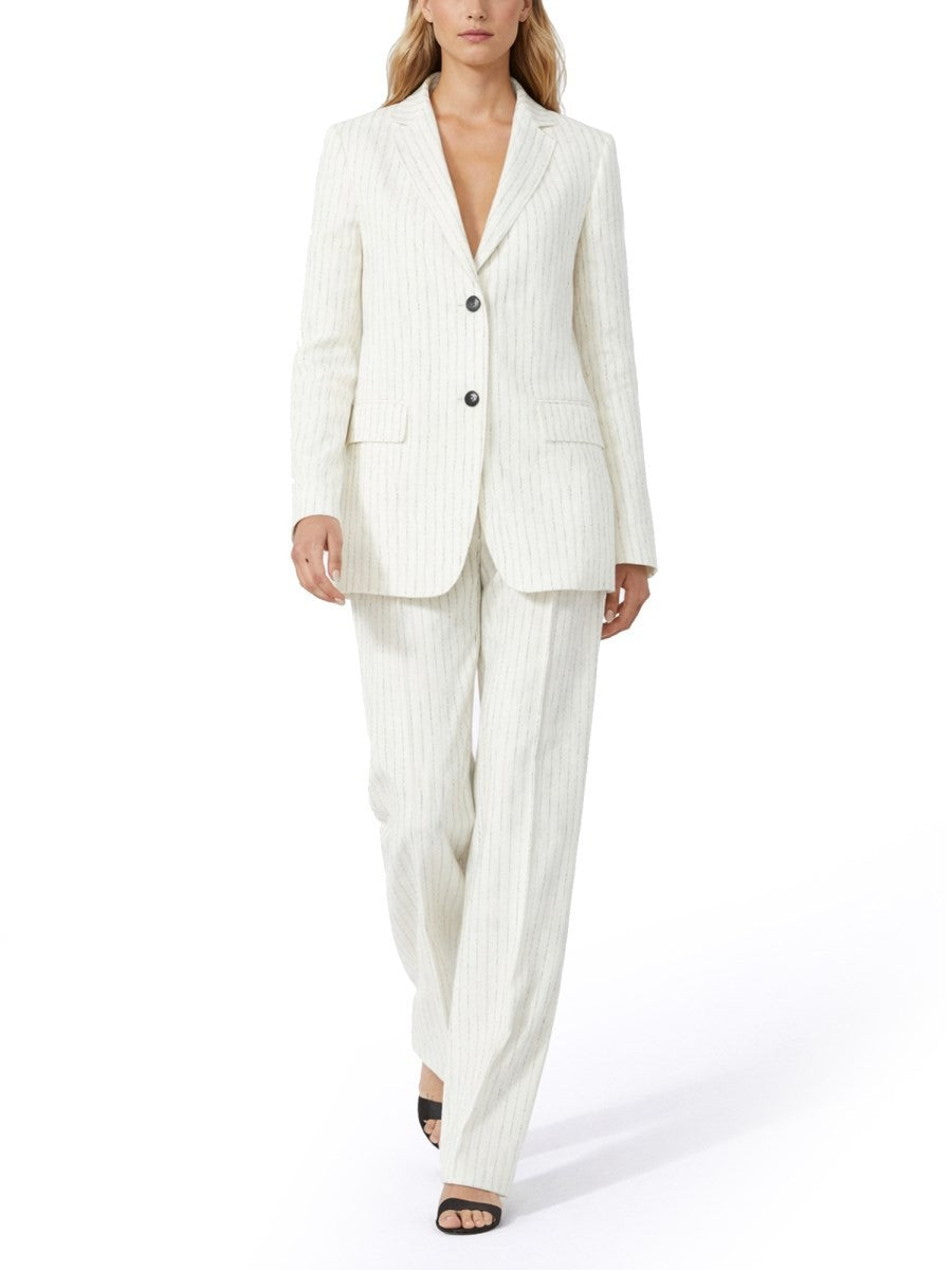 LINEN PINSTRIPE BLAZER