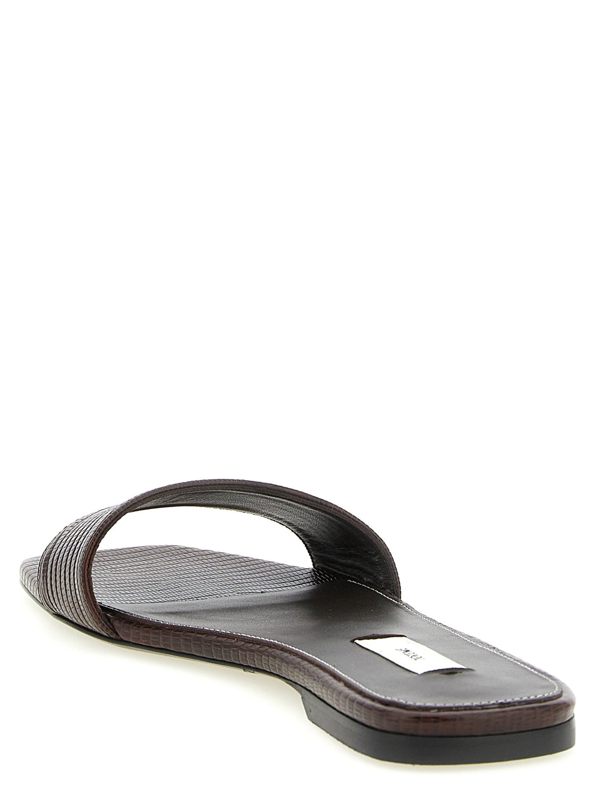 Lizard leather sandals