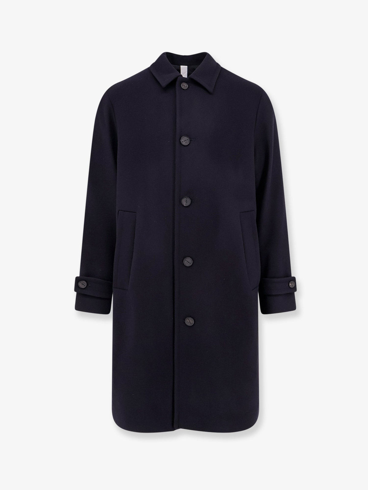 Loconia single-breasted wool blend coat