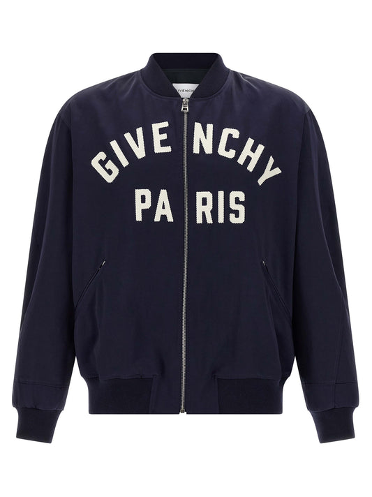 Logo bomber jacket