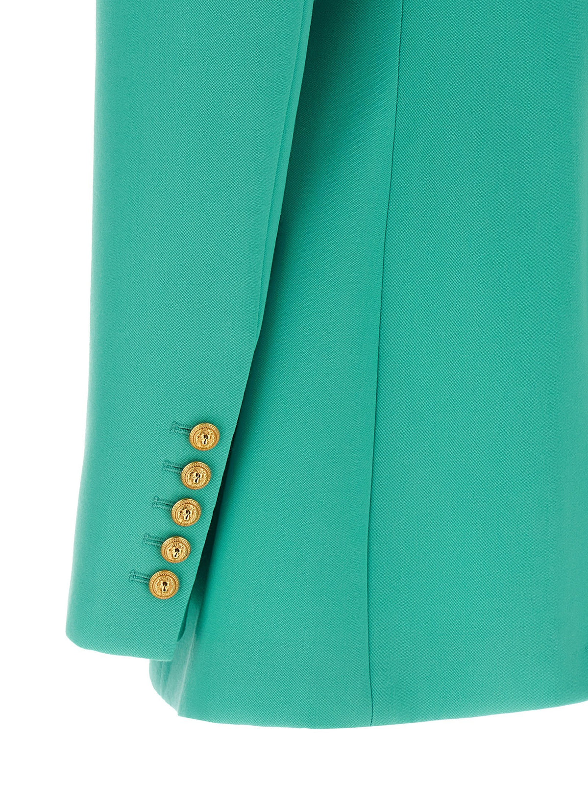 Logo button double-breasted blazer