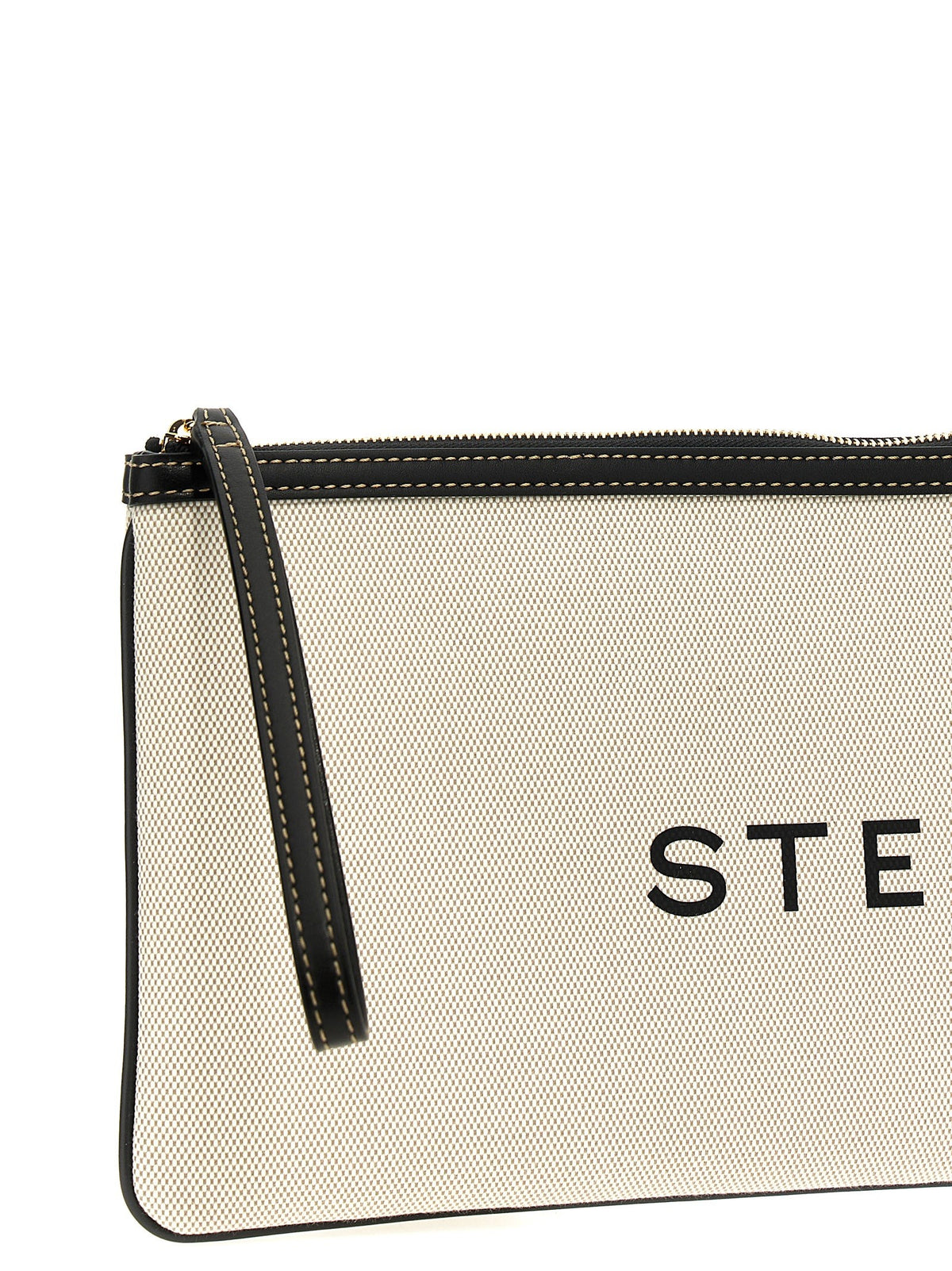 Logo clutch bag