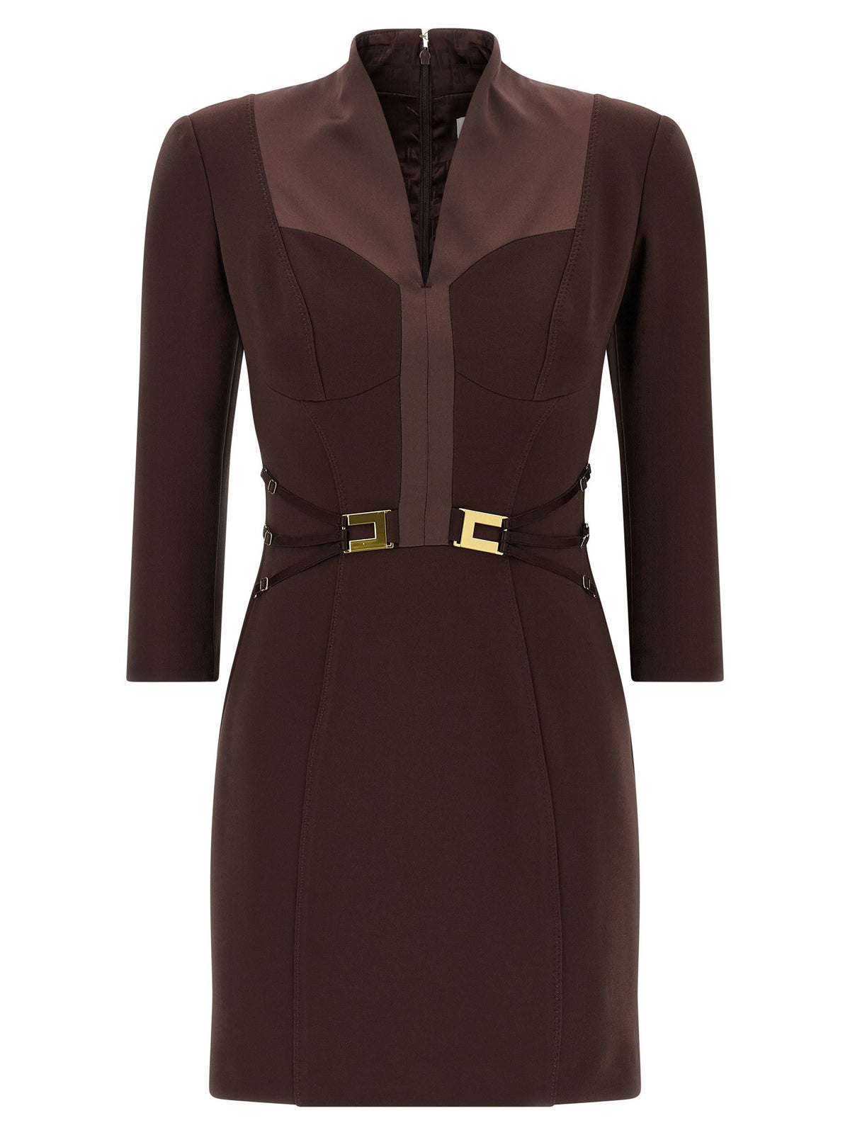 Logo dress with elastic bands