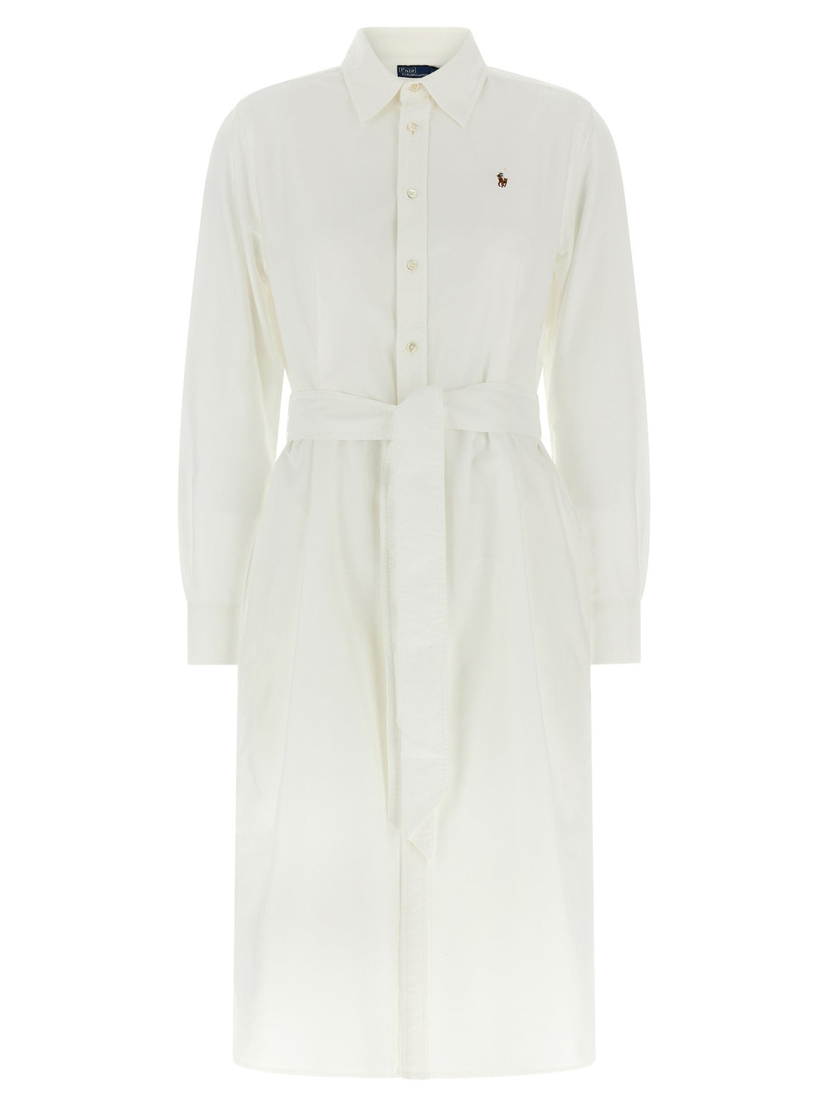 Logo embroidery chemisier dress