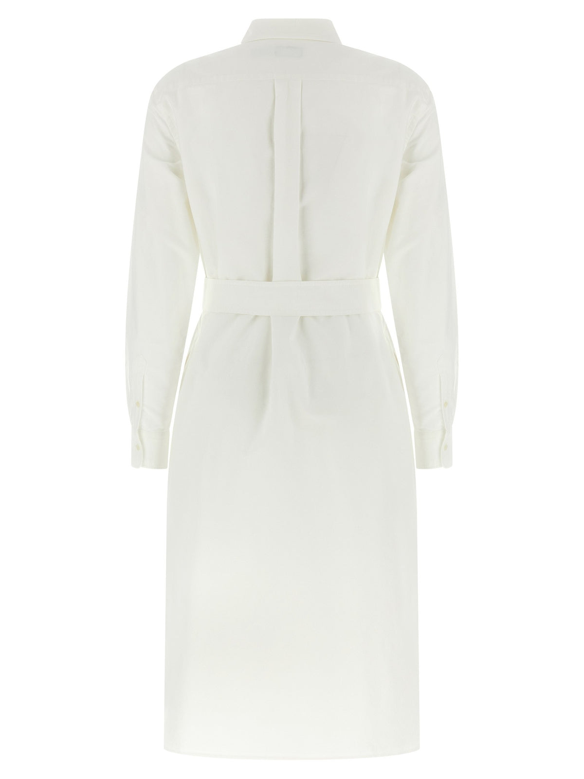 Logo embroidery chemisier dress