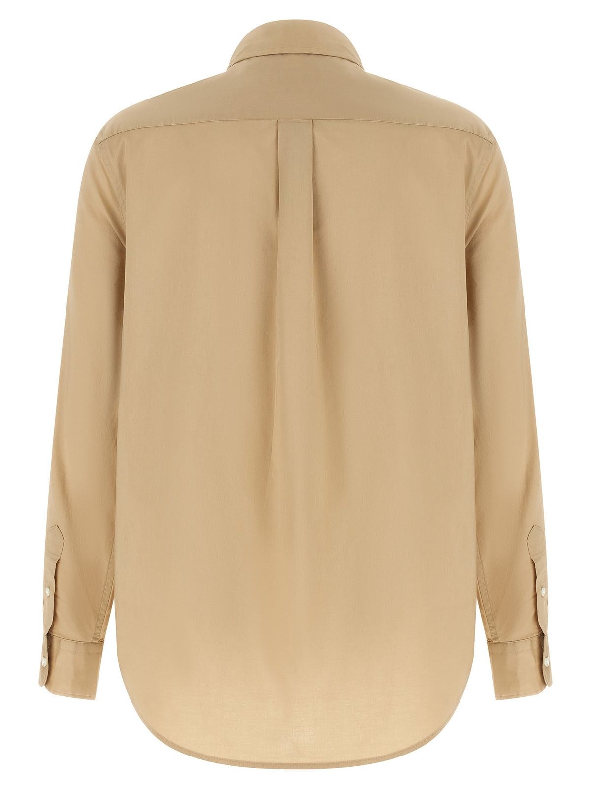 Logo embroidery cotton shirt