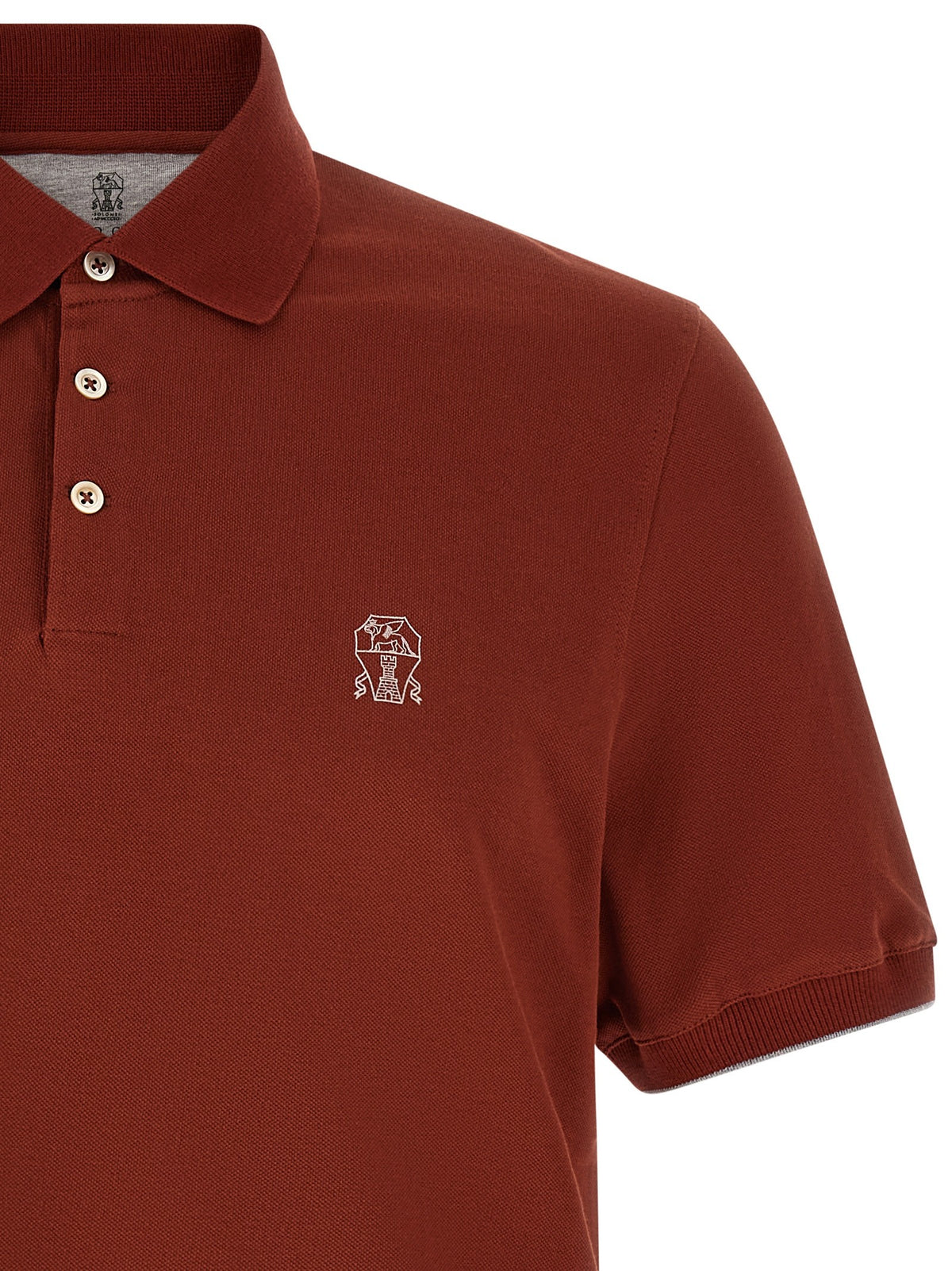 Logo embroidery polo shirt