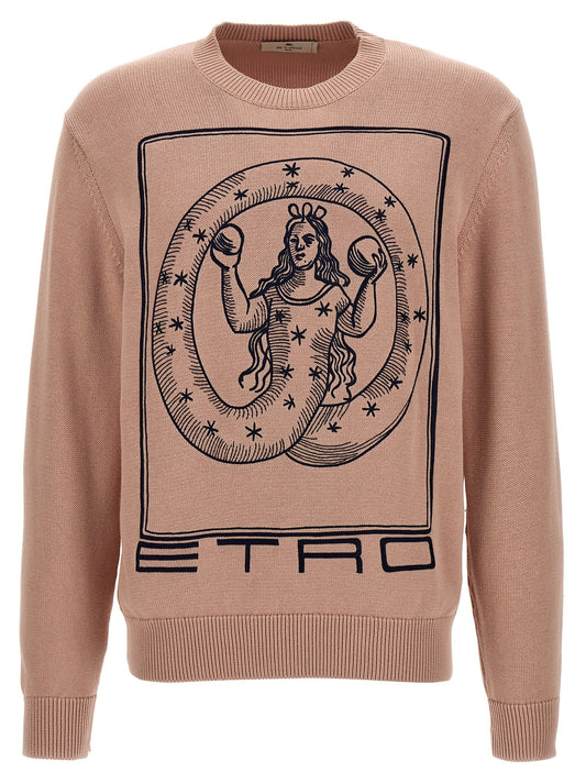 Logo embroidery sweater