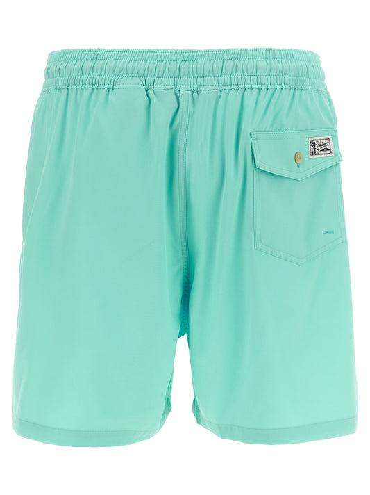 Logo embroidery swim shorts