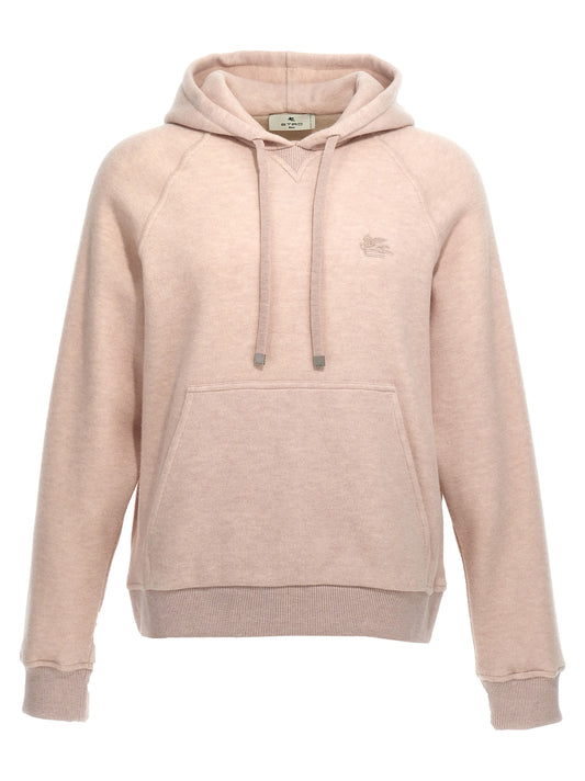 Logo embroidery wool hoodie