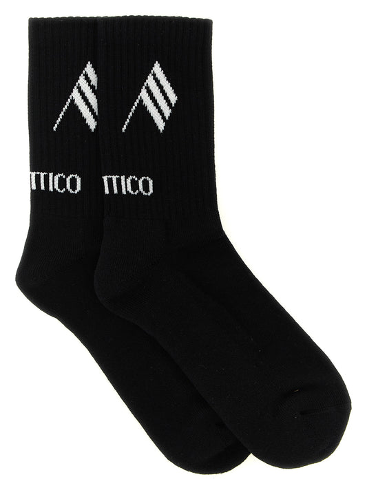 Logo intarsia socks