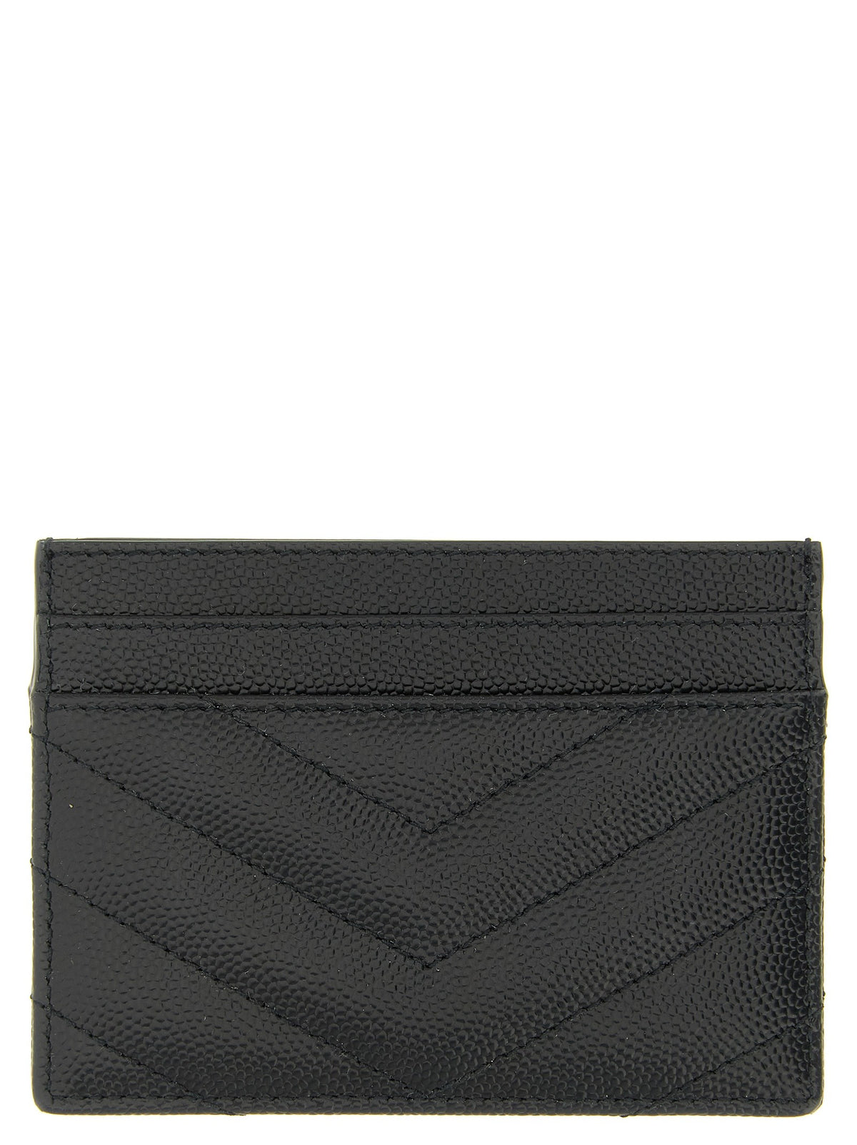 Logo matelassé card holder