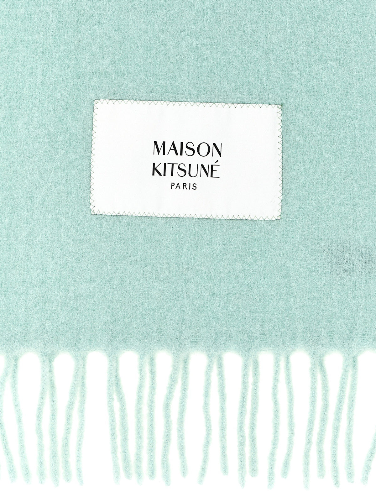 Logo patch scarf
