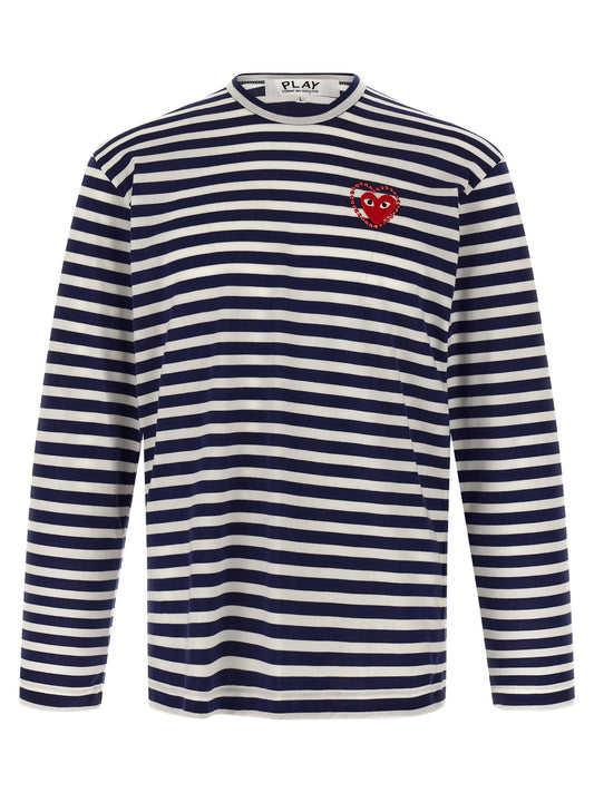 Logo patch stripes t-shirt