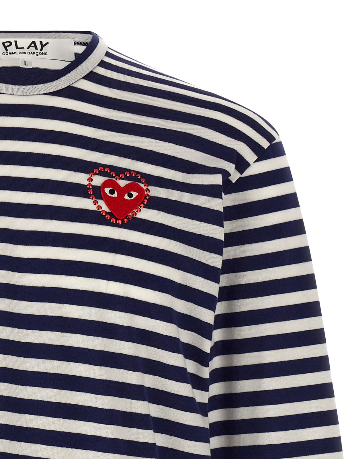 Logo patch stripes t-shirt