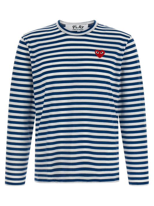 Logo patch stripes t-shirt
