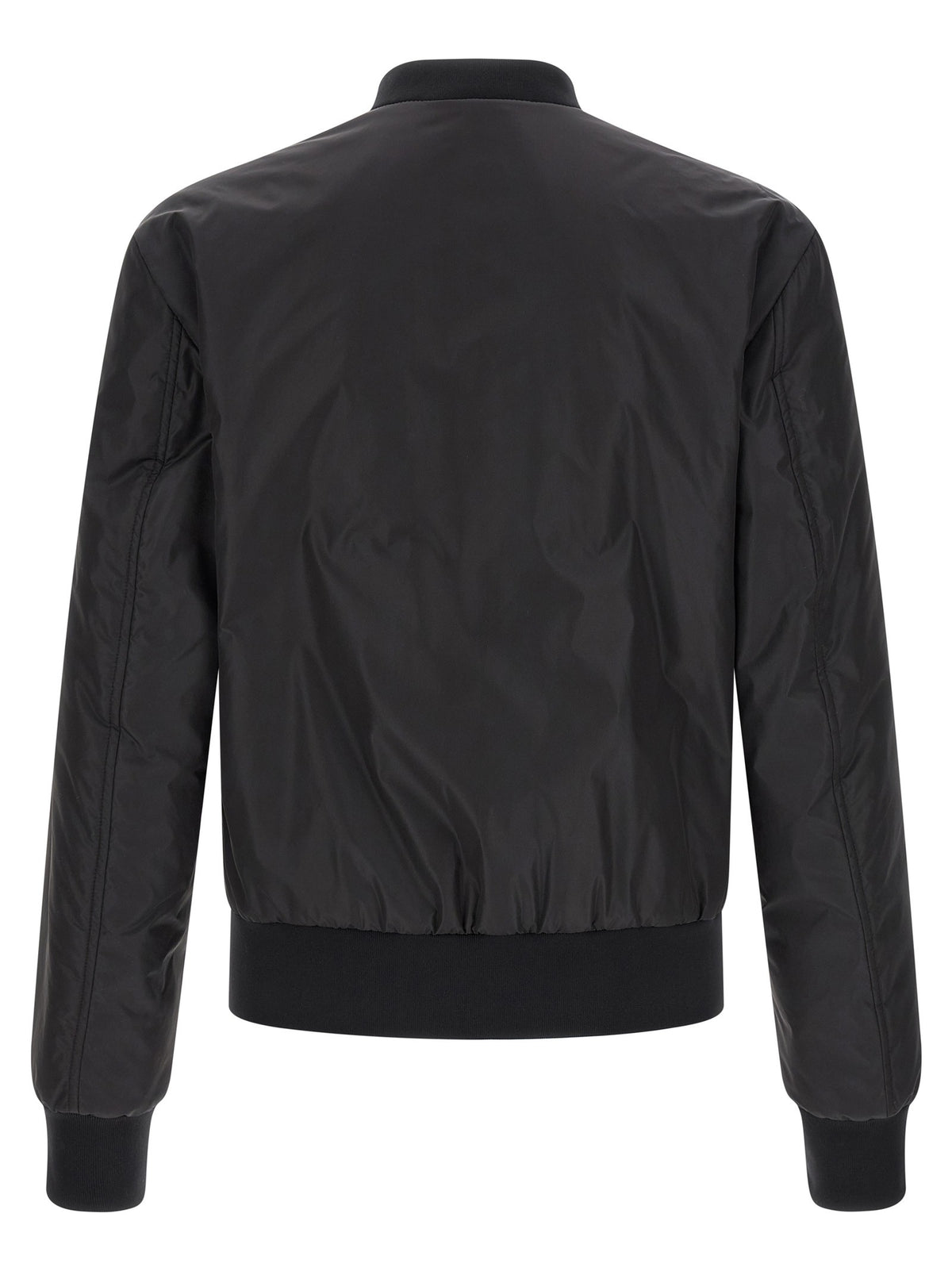 Logo plaque bomber jacket