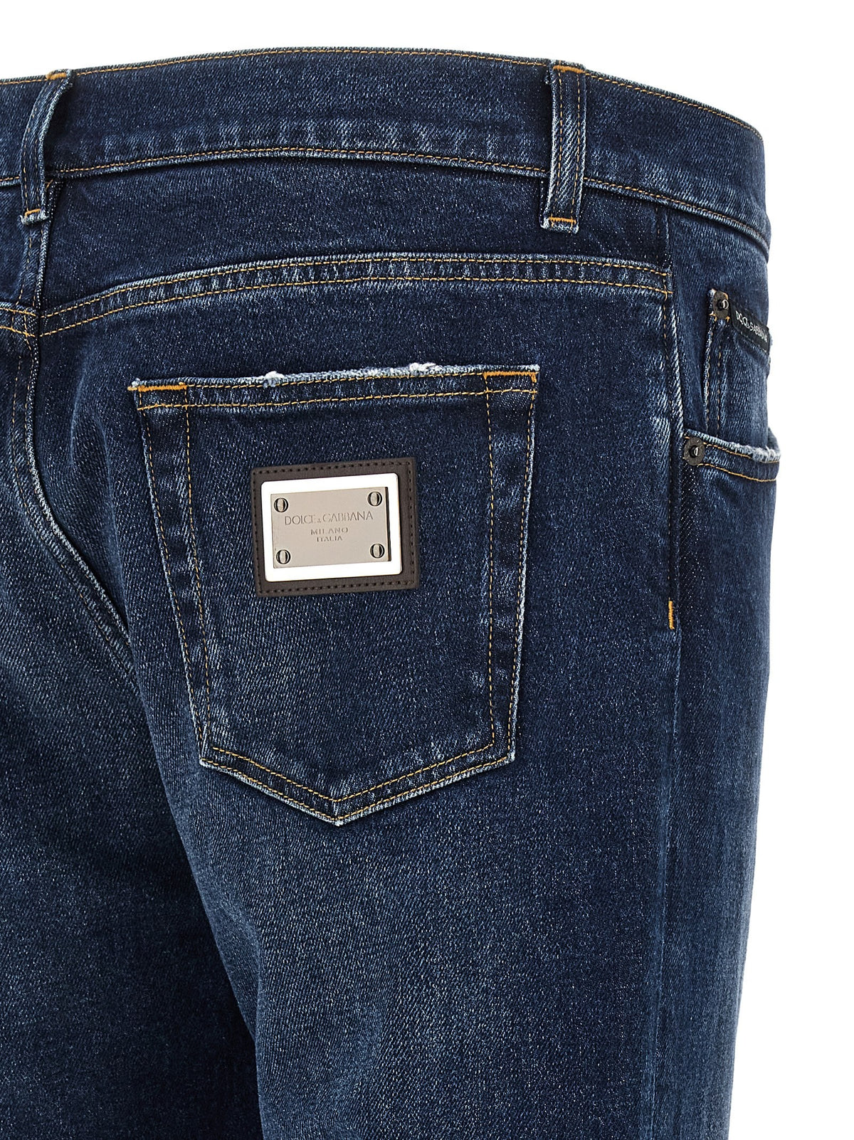 Logo plaque jeans