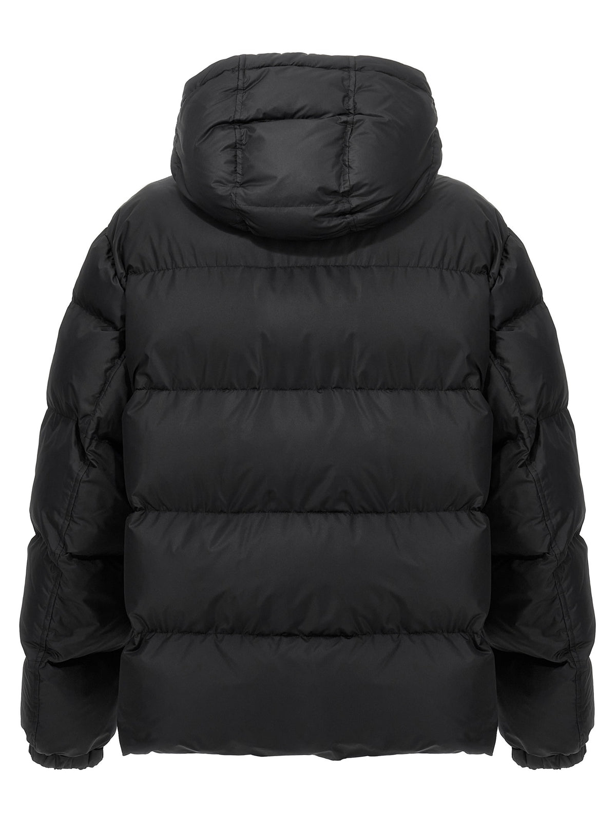 Logo plate down jacket