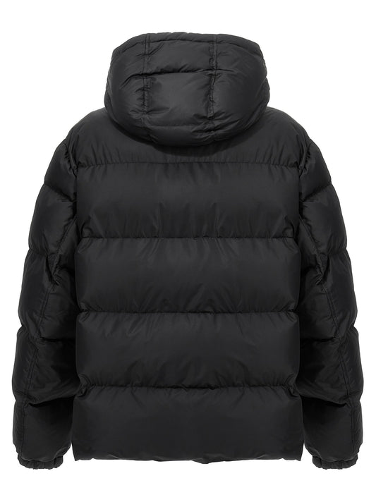 Logo plate down jacket