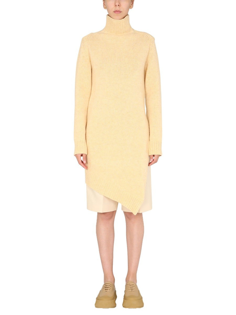 LONG ASYMMETRIC SWEATER