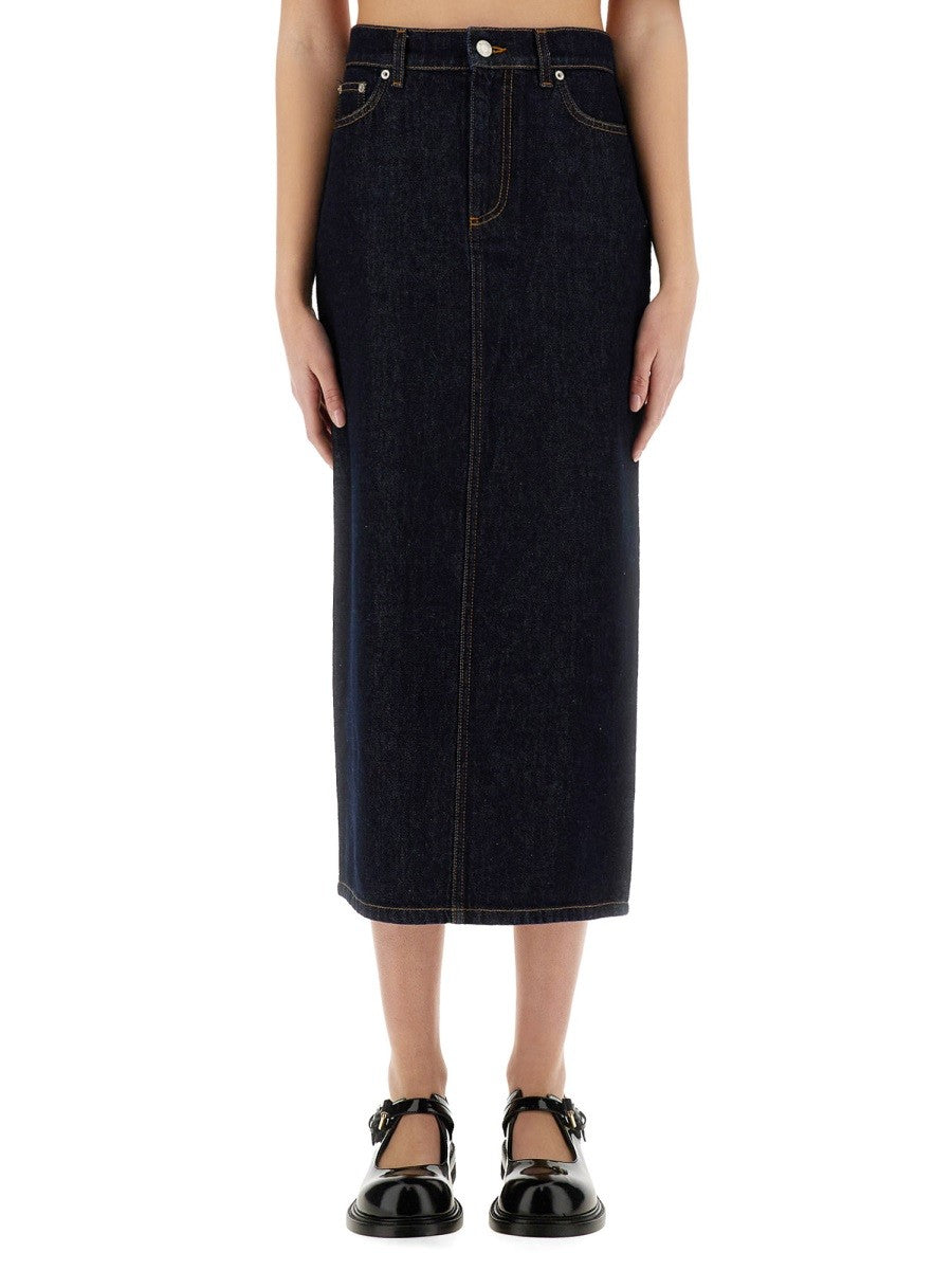 LONG DENIM SKIRT