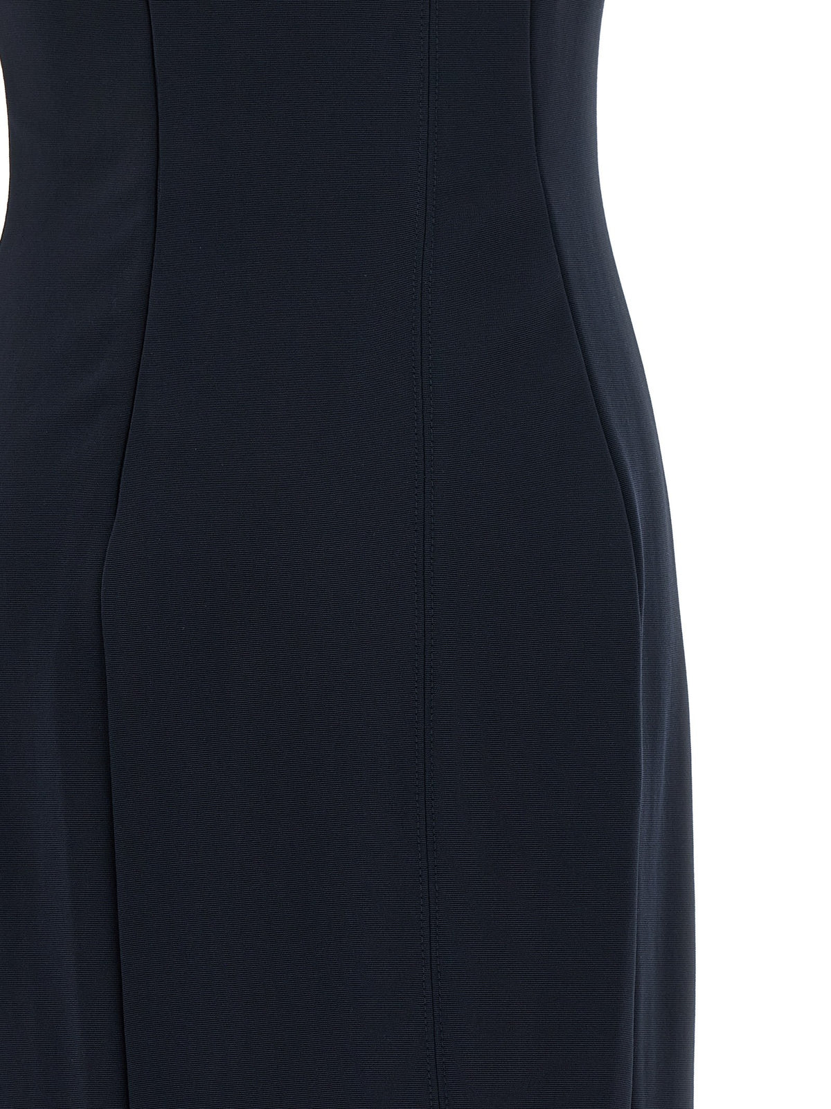 Long dress with crossed neckline