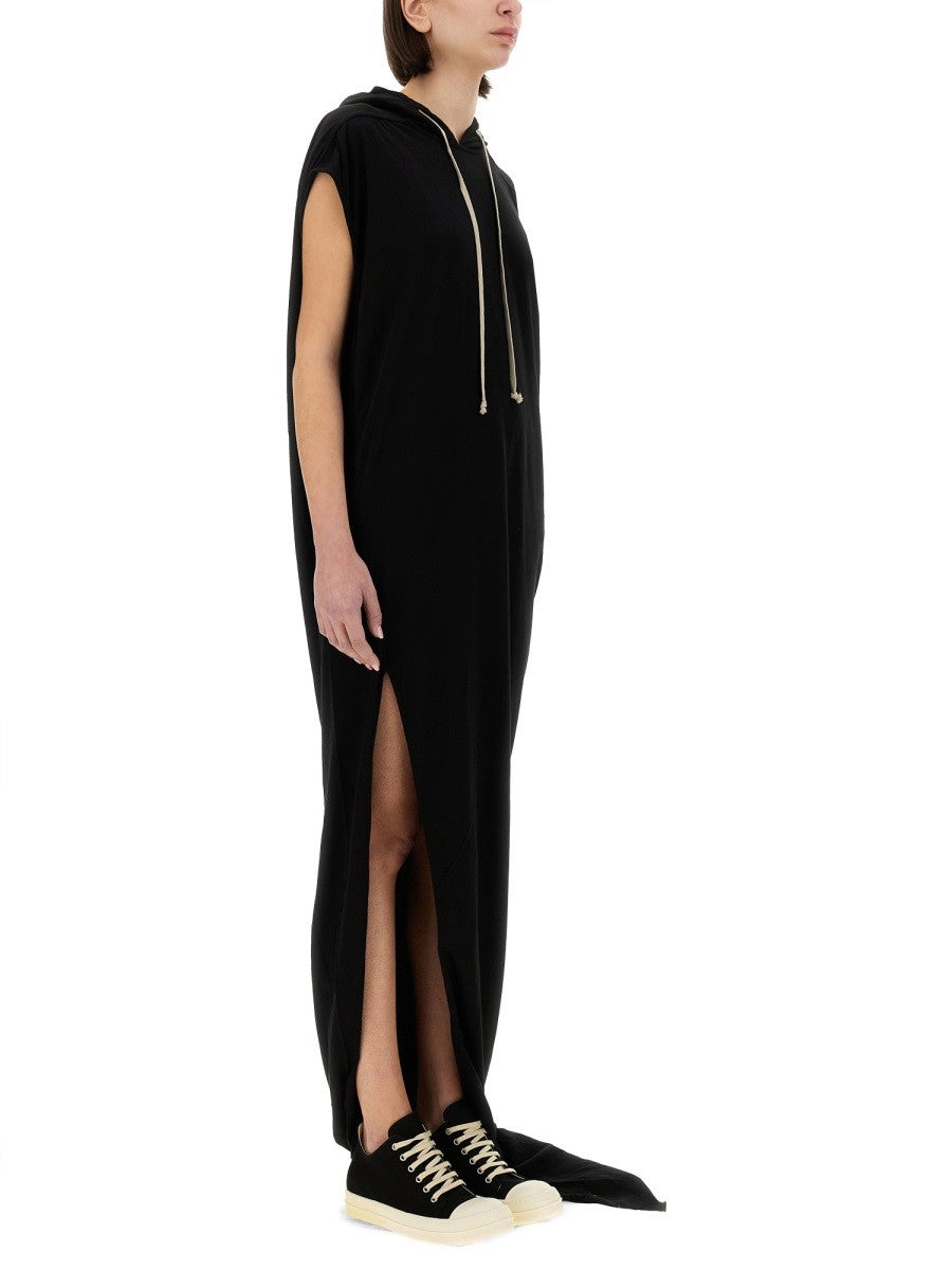 LONG DRESS WITH HOOD