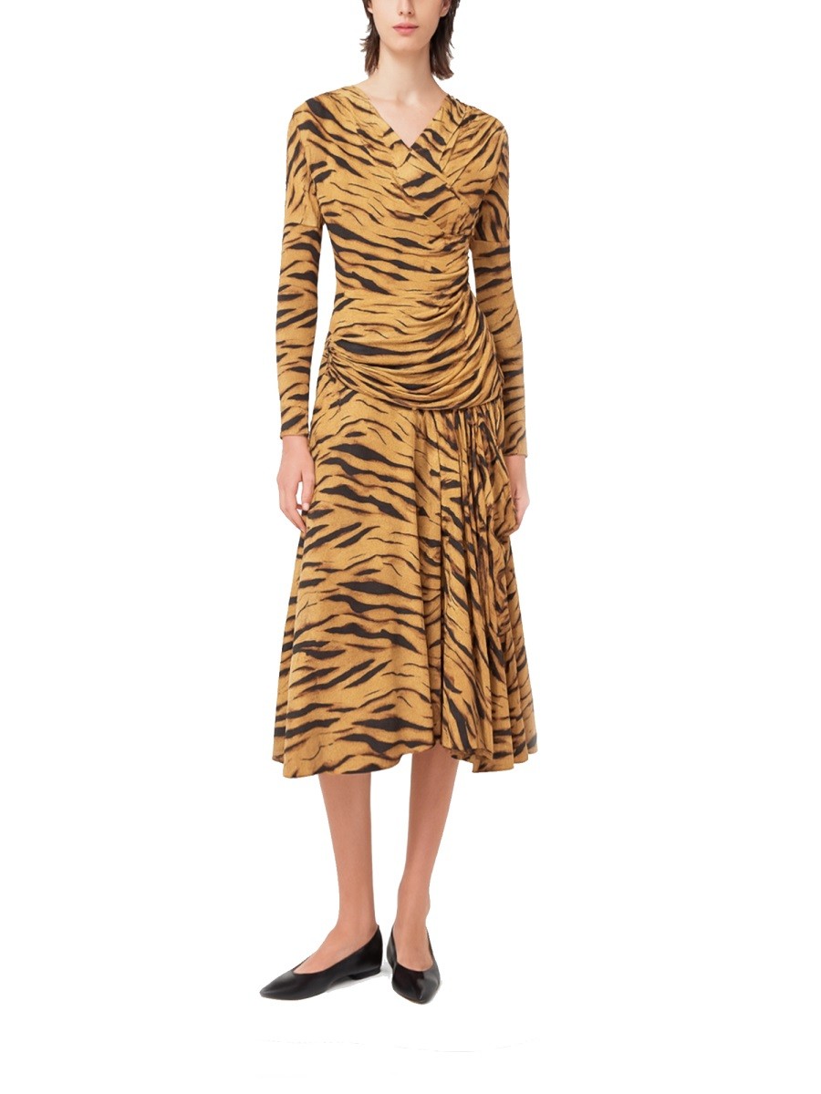 LONG DRESS WITH "ZEBRA" PRINT