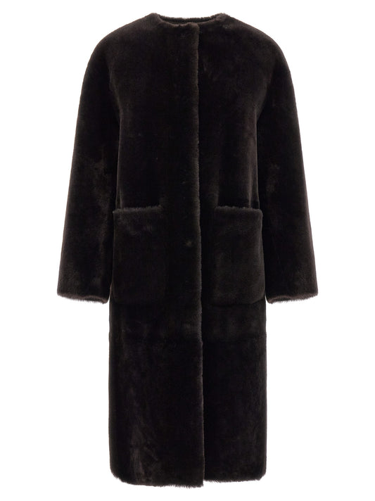 Long fur coat