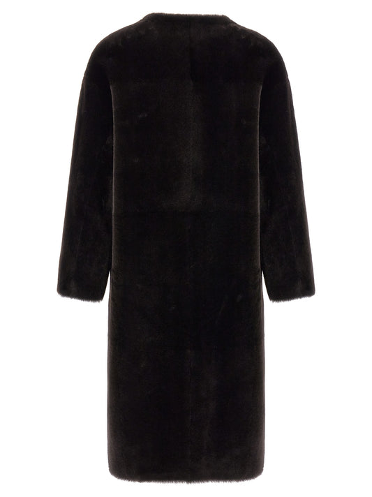 Long fur coat