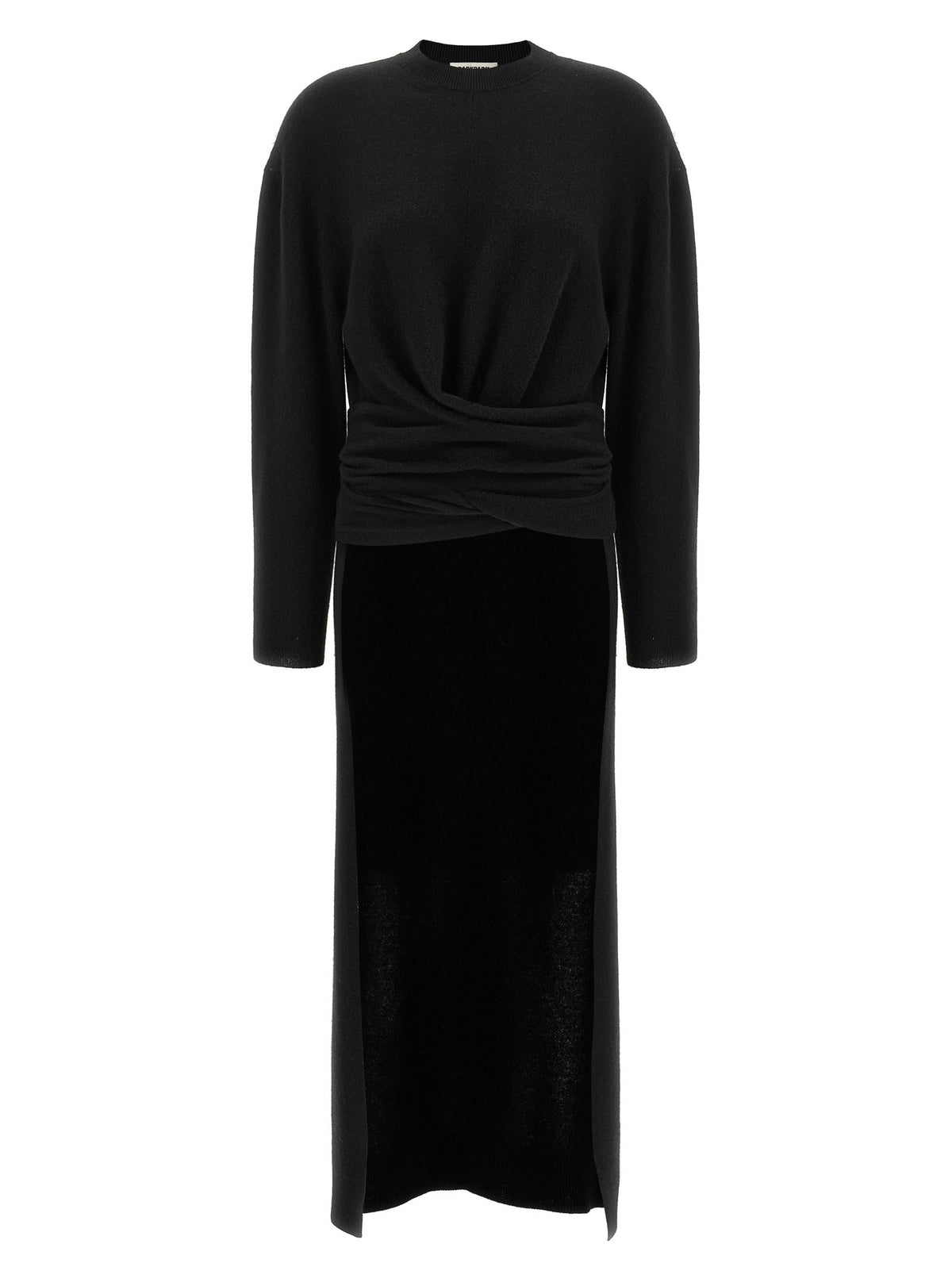 Long 'Gia' sweater knotted at the waist