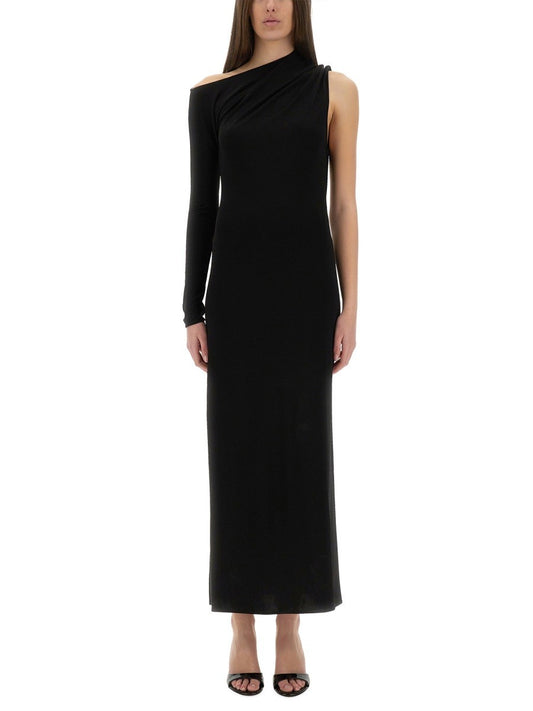 LONG ONE-SHOULDER DRESS