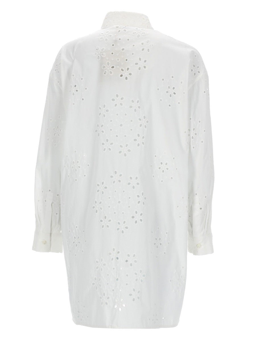 LONG SHIRT WITH PERFORATED PATTERN