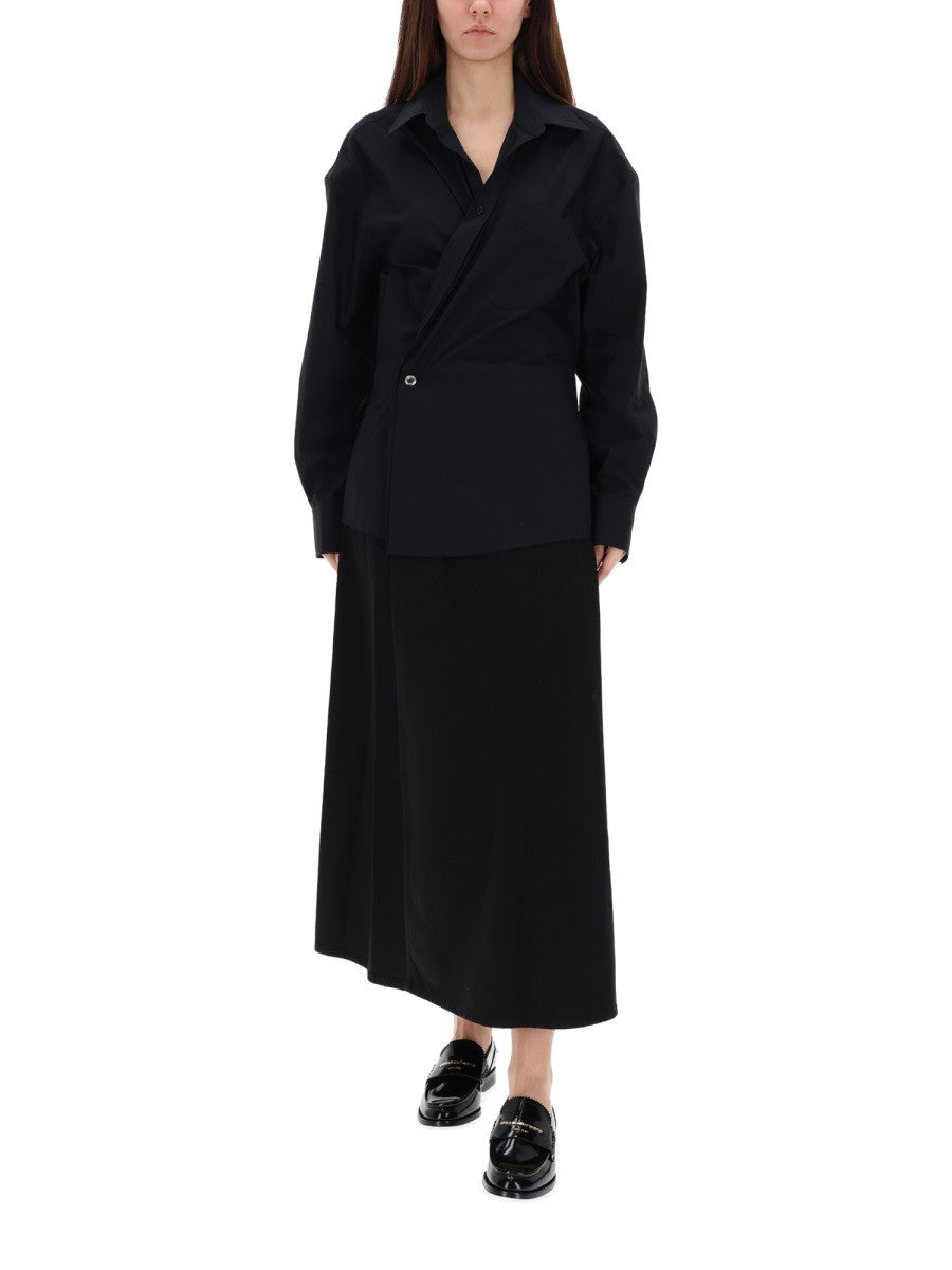 LONG WRAP DRESS