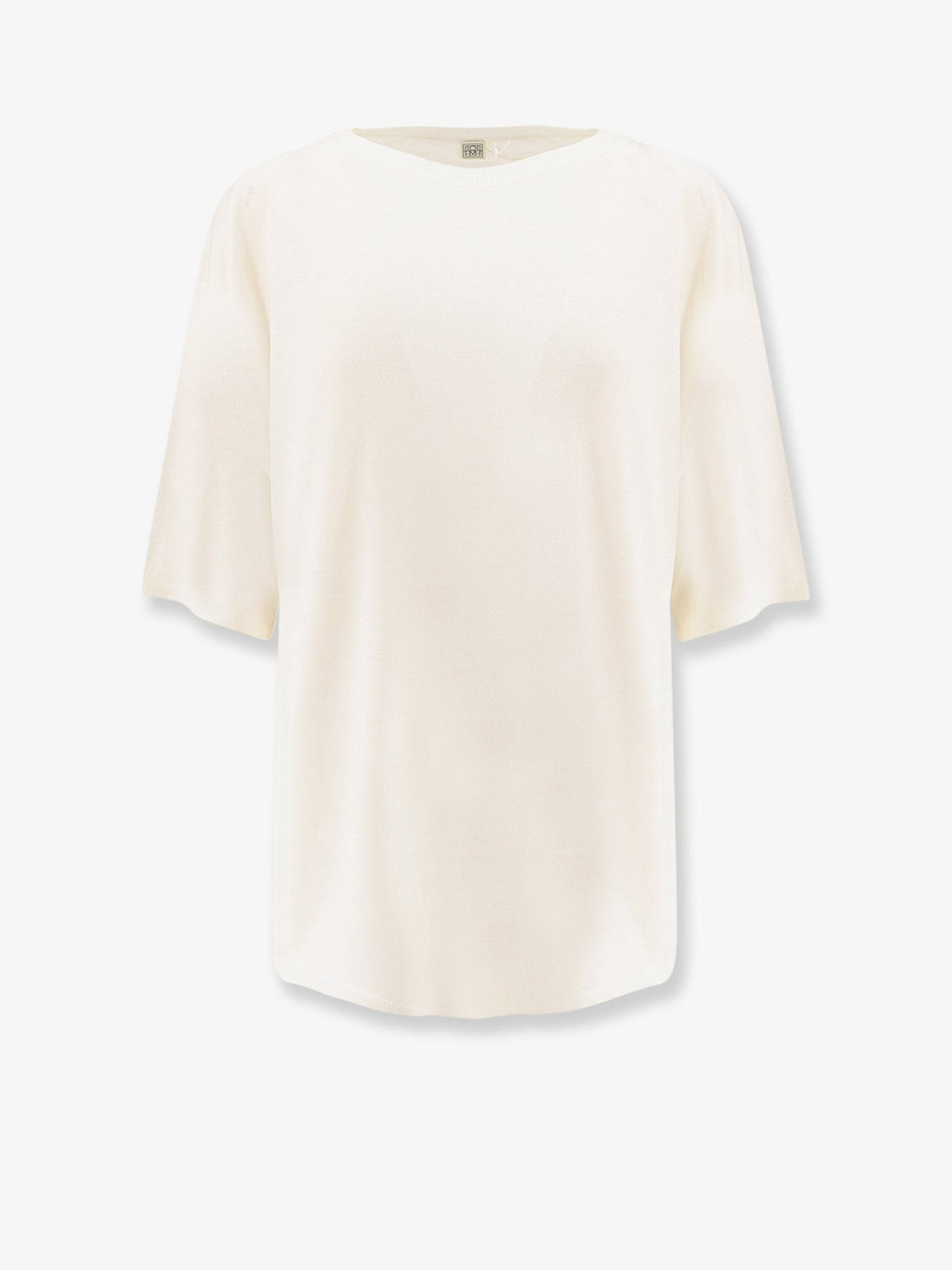 Longline wool blend sweater