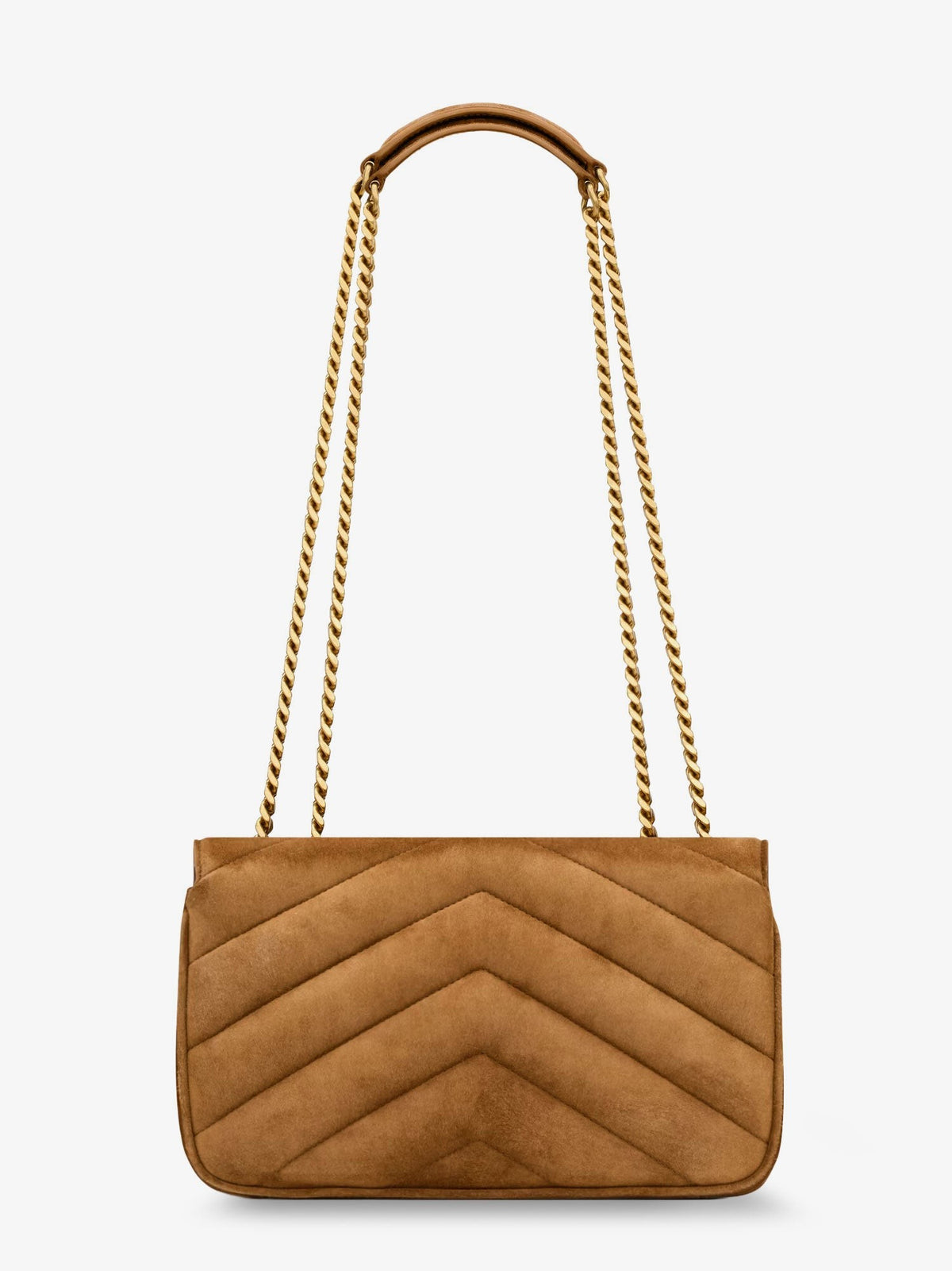 Loulou leather shoulder bag with metal Cassandre logo