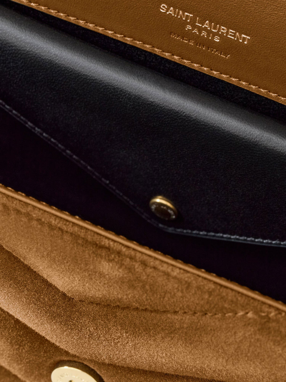 Loulou leather shoulder bag with metal Cassandre logo